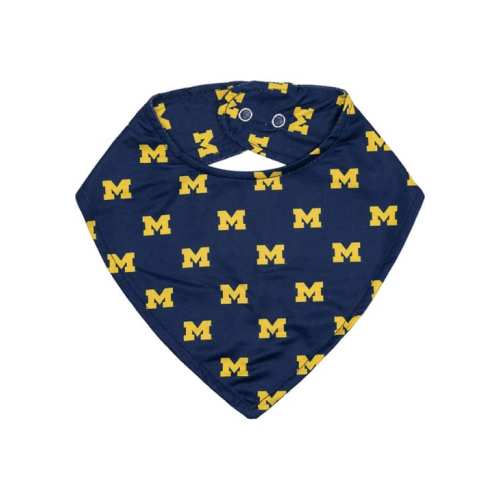 Navy Michigan Wolverines Baby Bib - NAVY