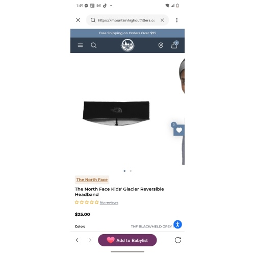 The North Face Kids' Glacier Reversible Headband – Mountain High Outfitters