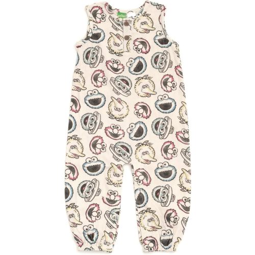 Sesame Street Cotton Gauze Matching Family Outfits Dress & Romper & Shorts Set Newborn to Little Kid Sizes (Newborn - 7-8)