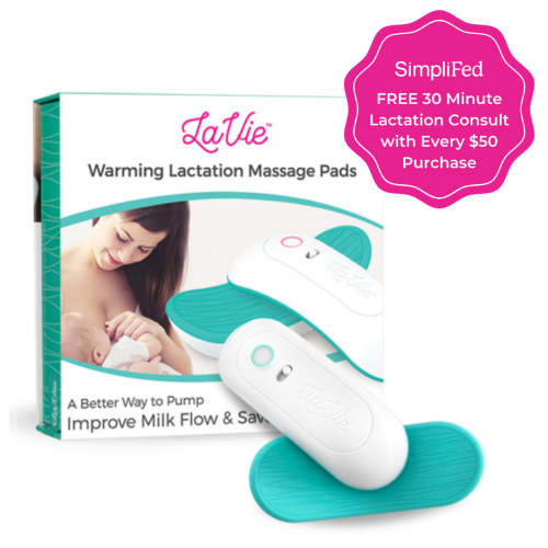Warming Lactation Massager, 2 Pads