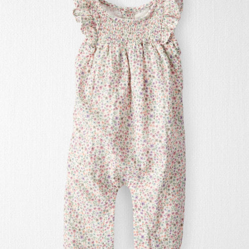 Floral Print Baby Organic Cotton Gauze Jumpsuit | Carter’s Oshkosh Canada