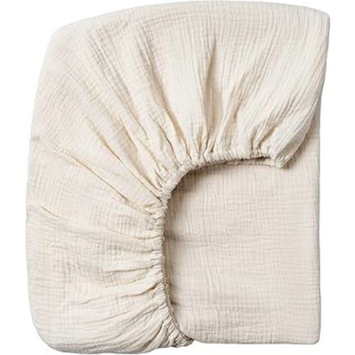 Amazon.com: Meracorallo Muslin Crib Sheet, 100% Cotton Fitted Crib Sheet 28x52 Soft and Breathable Baby Boys Girls Cover for Standard Crib and Toddler Mattresses, Cream : Baby