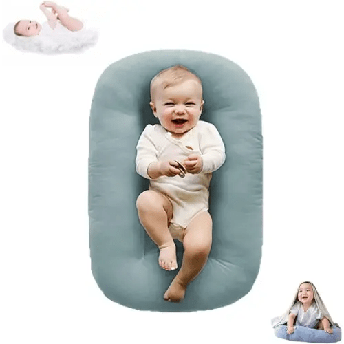 Baby Lounger for Infants 0-12 Months, Bionic Design Baby Nest Sleeper Baby Lounger Soft Organic Cotton Breathable Lounger