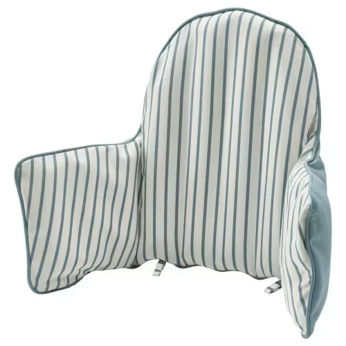 Supporting cushion and cover - blue/white stripe