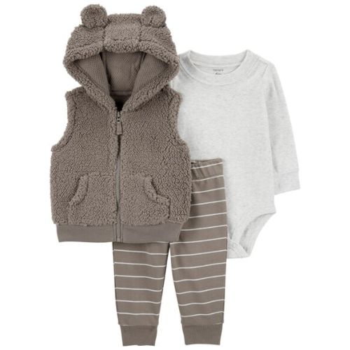 Baby 3-Piece Sherpa Little Vest Set - Carter's | Carter's
