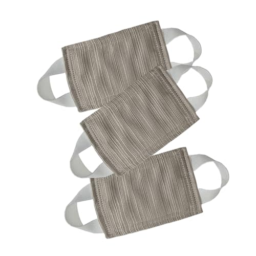 SLIFEOW Door Latch Silencer, Quiet Door Closer Cushion, Padded Door Latch Cover for Baby, Nursery, Light Sleepers Noise Reduced Prevent from Locking for Toddler Safety - 4.1 * 3.1 inch, Brown, Pack-3
