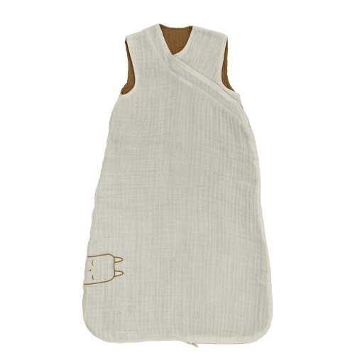 GULDVÄVARE Wearable blanket - beige/dark yellow 0-6 months