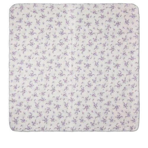 MiniMoi Baby Girls "Abigail" Cotton Swaddle Blanket Lavender One Size