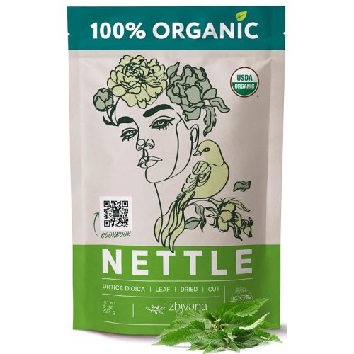 Organic Nettle Leaf Tea – Stinging Nettle Tea Organic Loose Leaf - Dried Nettles Herb, Ortiga Tea – Cleanse Body, Remove Toxins, Easy Allergy, Support Heart, Circulation, Blood Health – 10 oz