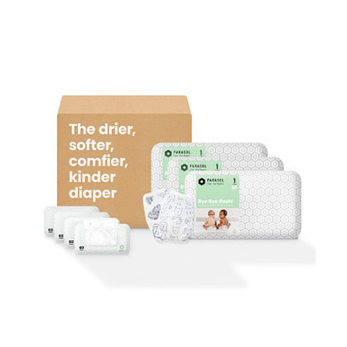 Clear+Dry Diapers Gift Bundle - 3 Giant Diaper Packs and 4 Wipe Packs