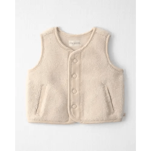 Baby Recycled Teddy Fleece Vest - Little Planet | Carter's