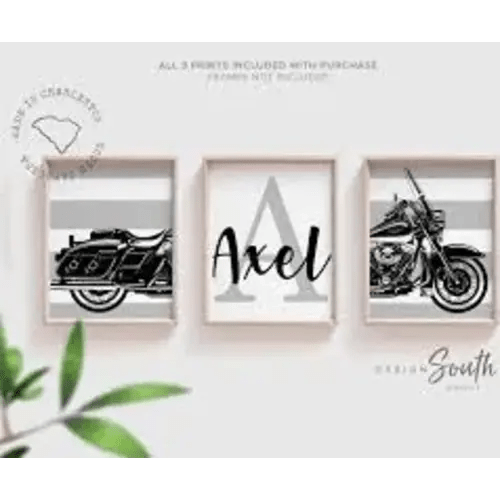 motorcycle nursery decor