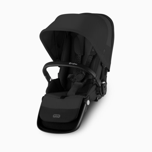 Cybex eGazelle/Gazelle S Second Seat - Moon Black With Black Bumper Bar