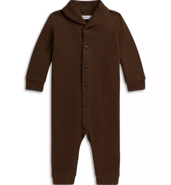 Boys' Fleece Shawl Collar Coverall - Baby
