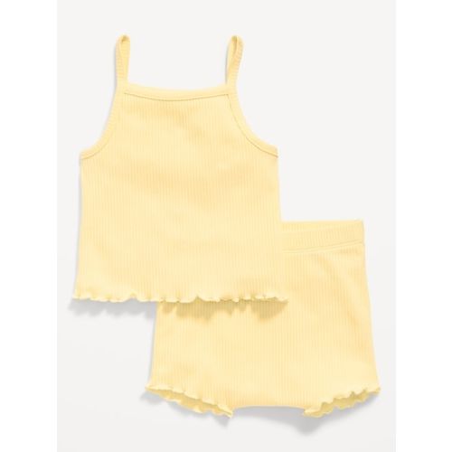 Rib-Knit Cami and Shorts Set for Baby