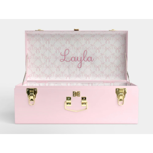 Petite Trunk - Pink - Bella’s Bows / Embroidery