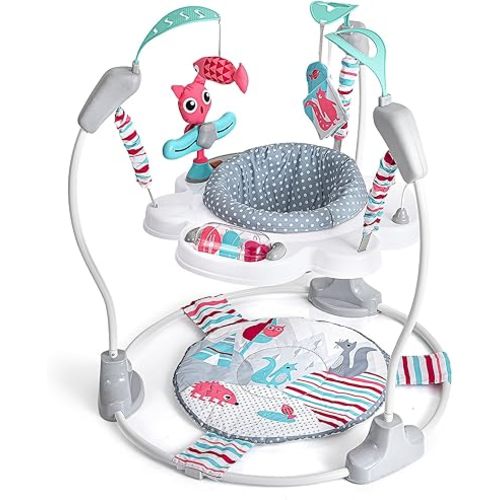 Portable Baby Activity Center Play Center 7-18 Months and Developmental Toys 7-18 Months,Pink