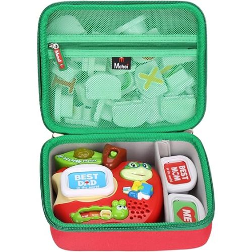 Mchoi Shockproof Carrying Case Compatible with Leapfrog Tad's Fridge Phonics Magnetic Letter Set, Case Only