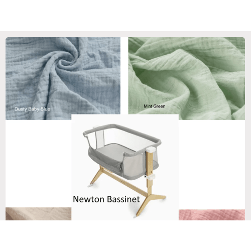 Newton Bassinet Custom Made Fitted Sheet - Organic Cotton Gauze