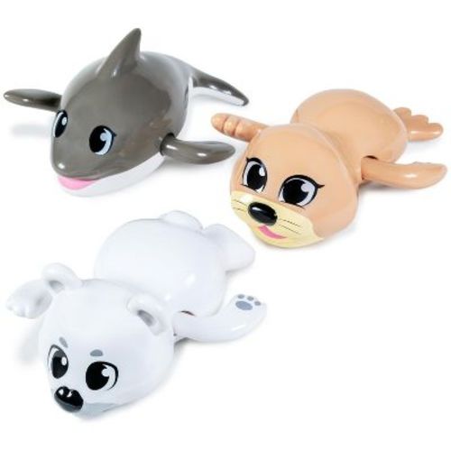 Tub Works Wind Up Swimming Baby & Toddler Bath Toys, Arctic 3 Pack