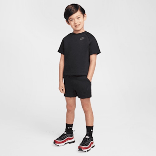 Nike Toddler Tech Fleece Tee and Shorts Set
