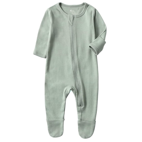 O2 BABY Baby Boys Girls Organic Cotton Zip-Front Sleeper Pajamas, Footed Sleep 'n Play