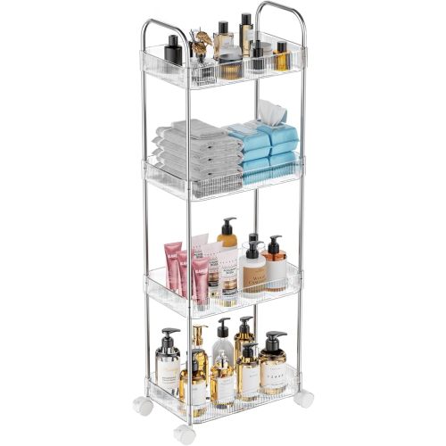 Vtopmart Drawer Dividers for Clothes and 4 Tier Rolling Storage Cart