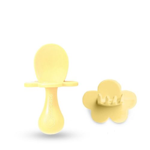 Grabease Baby Spoons Toddler Utensils Baby Utensils Baby Feeding Baby Fork, Bpa-free & Phthalate-free, 1 Set, Yellow