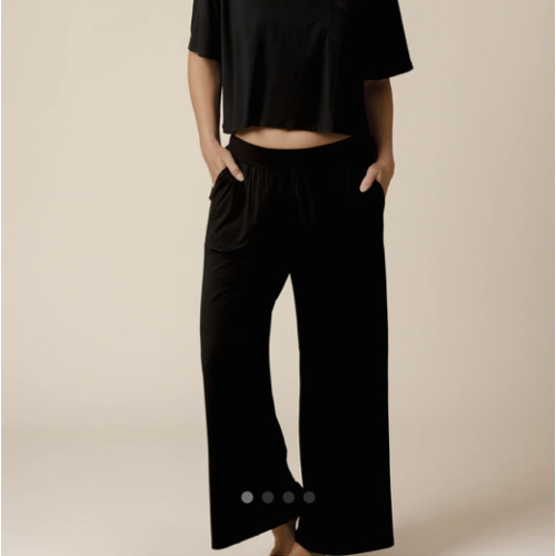 Aria Bamboo Casual Lounge Pant - Black