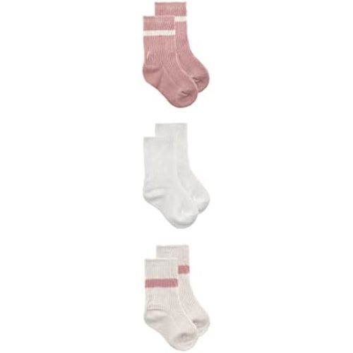 Organic 3-Pack Baby Crew Socks | Multiple Colours