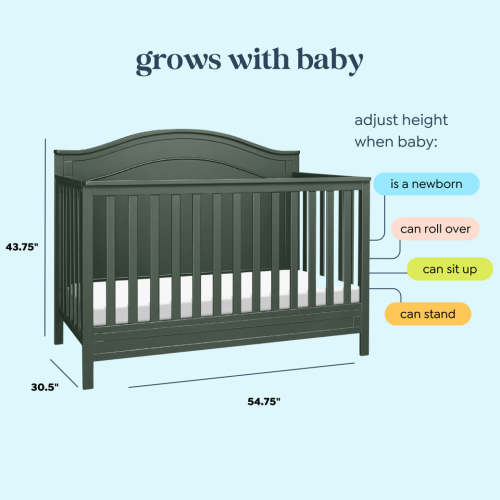 DaVinci Charlie 4-In-1 Convertible Crib | Modern Nursery™ - in Color ESPRESSO