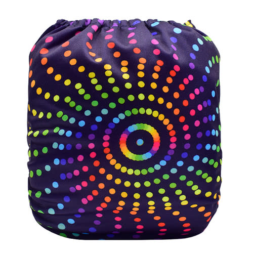 Spiral Rainbow Dots | Barnyard Bums