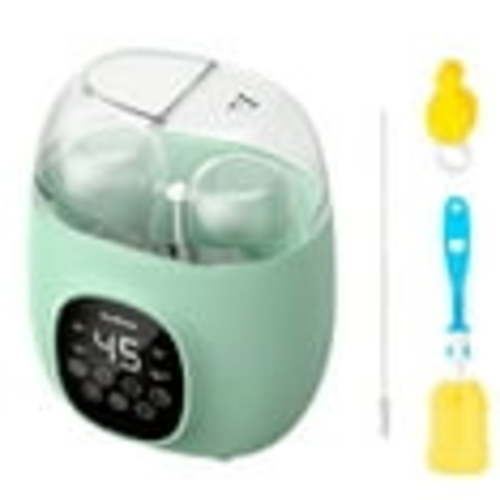 Baby Bottle Warmer, Bottle Sterilizer, 7-in-1 Fast Bottle Warmer Food Heater & Defros, Green