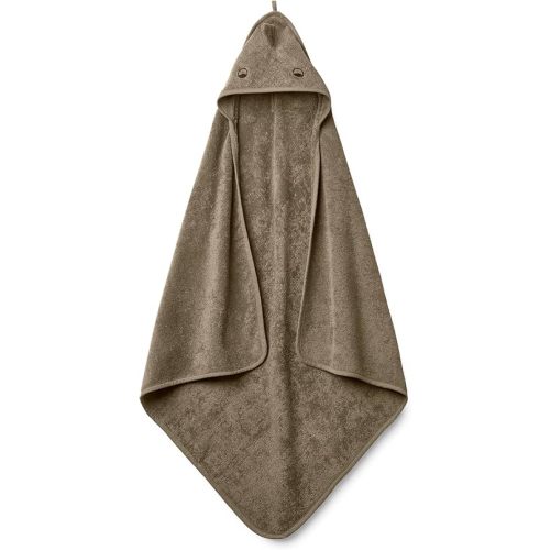 Organic Cotton Baby Hooded Towel 32' x 32' Super-Soft & Absorbent Baby Towel for Newborn (Dino - Green Moss)