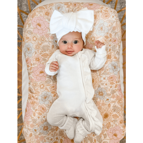 Bassinet Sheet | Pastel Bloom – Little and Fern
