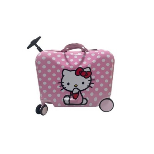 Sanrio Kids' Hello Kitty Hardside Ride-On Spinner Suitcase - Pink