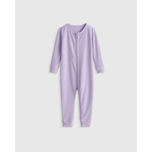 Softest Rib One Piece in Grey Stripe