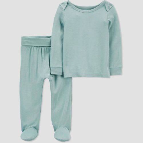 Carter's Just One You®️ Baby 2pc Top & Bottom Set - Light Green, Size: 3M