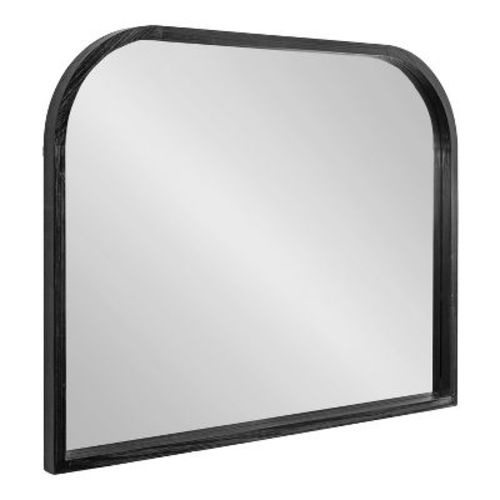 Kate & Laurel All Things Decor 36"x28" Occonor Modern Wooden Arched Mirror Natural: Transitional Style, No Assembly, Wall Mount