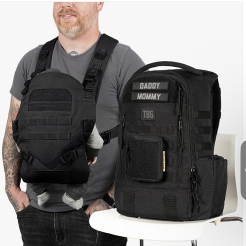 Daypack Diaper Bag + Baby Carrier Bundle by Tactical Baby Gear