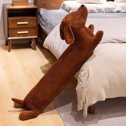 Enhopty 19.6” Giant Dachshund Dog Plush Pillow Puppy Wolf Stuffed Animal Plushie Hugging Long Body Throw Sleeping Pillow for Kids Christmas (19.6inch, Dachshund)