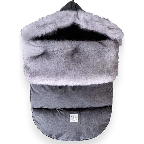 7AM Enfant Universal Footmuff - Water Repellent Winter Bunting Bag for Strollers & Car Seats, Soft Micro-Fleece & Plush Lined for Baby Boy & Girl | TundraPOD