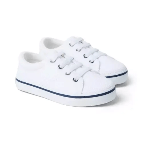 Boy White The Knit Sneaker by Janie and Jack