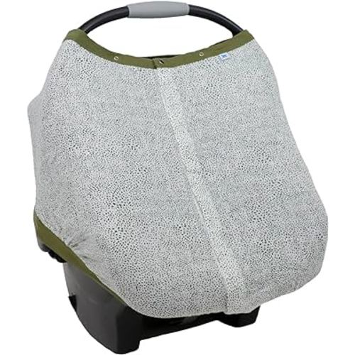 Little Unicorn Breathable Car Seat Canopy | Magnetic Closure Cover & Universal Fit | Protection & Privacy for Baby (Green Seed)