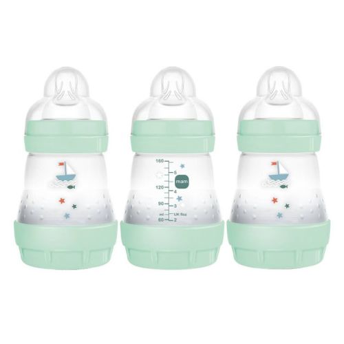 Mam Easy Start Anti-colic Baby Bottles 0m+ 5oz/3pk - Boy