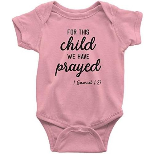 Aprojes For This Child We Have Prayed Baby Bodysuit – Christian Baby Clothes