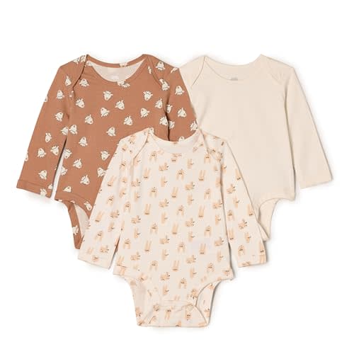 Amazon Essentials baby-girls Long Sleeve Crew Neck Bodysuit