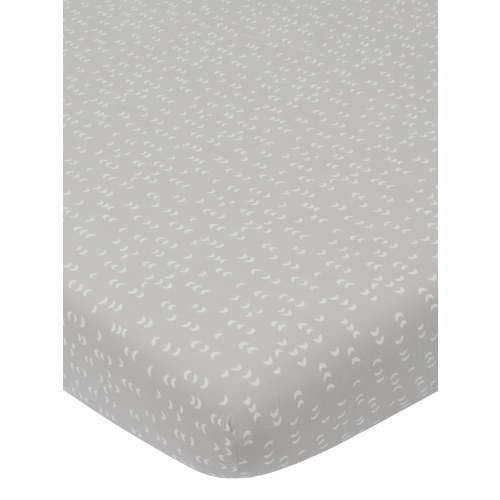 Modern Moments by Gerber Baby & Toddler Boy Ultra Soft Fitted Crib Sheet, Cotton/Spandex, Grey Dashes