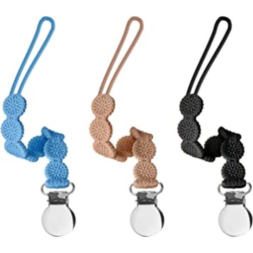 One-Piece Pacifier Clips Baby 3PACK