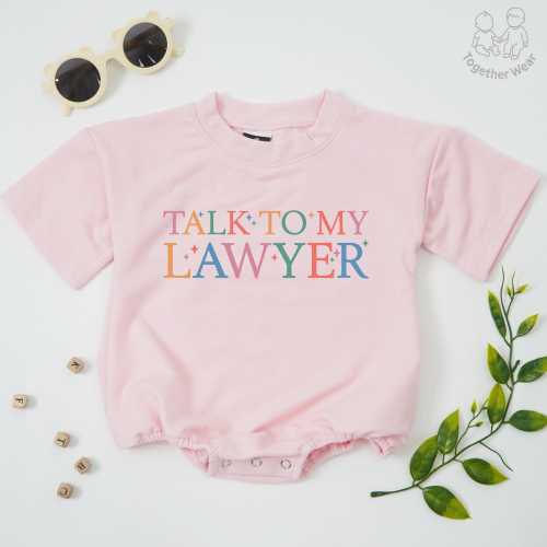 Talk To My Lawyer Baby Romper